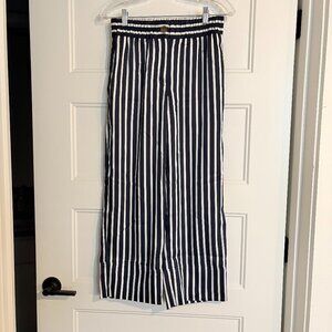 JCrew Pull-On Crop Pant in Stripe